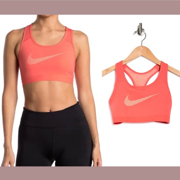 NEW Nike [ XS ] Swoosh‎ Iconoclash Sports Bra in Magic Ember/ Crimson Bliss - Picture 2 of 11